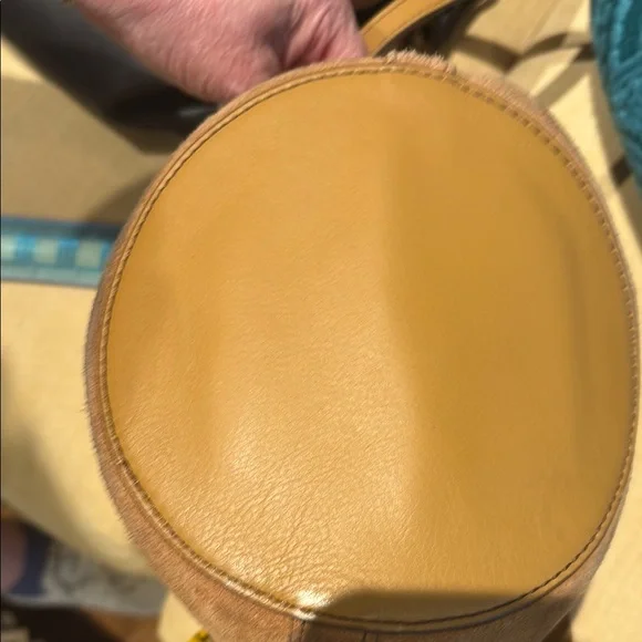 Loeffler Randall Elegant Brown Suede Shoulder Bag - Picture 3 of 6